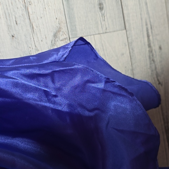 Vintage HONORS Intimate Blue Satin Lingerie Slip Dress Size Medium - Picture 7 of 9